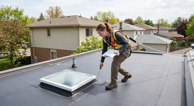 Rubber Roof Inspection